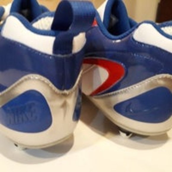 NEW Nike ID GP to FLY Sports Cleats Classic Red White & Blue w Logo spike KEY 13 - Picture 4 of 8